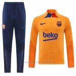 Chandal de Sudadera del Barcelona 2022-2023 Naranja