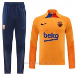 Chandal de Sudadera del Barcelona 2022-2023 Naranja