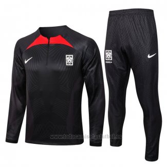 Chandal de Sudadera del Corea del Sur 2022-2023 Negro