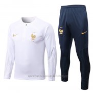 Chandal de Sudadera del Francia 2022-2023 Blanco