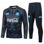 Chandal de Sudadera del Napoli Nino 2025-2026 Negro