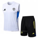 Chandal del Manchester United Sin Mangas 2025-2026 Blanco