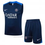 Chandal del Paris Saint-Germain Sin Mangas 2025-2026 Azul