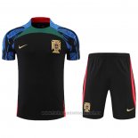 Chandal del Portugal Manga Corta 2022-2023 Negro - Pantalon Corto