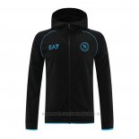 Chaqueta con Capucha del Napoli 2023-2024 Negro