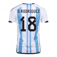 Camiseta Argentina Jugador G.Rodriguez 2ª 2022