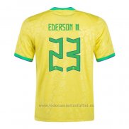 Camiseta Brasil Jugador Ederson M. 1ª 2022