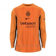 Camiseta Inter Milan Portero Manga Larga 2025-2026 Naranja
