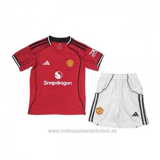 Camiseta Manchester United 1ª Nino 2025-2026