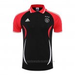 Camiseta Polo del Ajax 2022-2023 Negro y Rojo