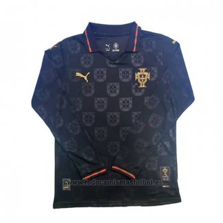 Camiseta Portugal Special Manga Larga 2025 Negro