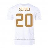 Camiseta Serbia Jugador Sergej 2ª 2022