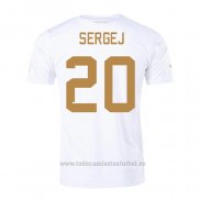 Camiseta Serbia Jugador Sergej 2ª 2022