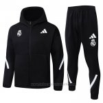 Chandal con Capucha del Real Madrid 2025-2026 Negro