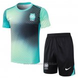 Chandal del Corea del Sur Manga Corta 2024-2025 Verde - Pantalon Corto