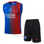 Chandal del Paris Saint-Germain Sin Mangas 2025-2026 Azul Rojo