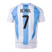 Camiseta Argentina Jugador De Paul 1ª 2024