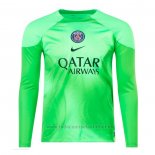 Camiseta Paris Saint-Germain Portero Manga Larga 2022-2023 Verde