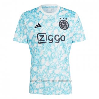 Camiseta Pre Partido del Ajax 2023 Azul