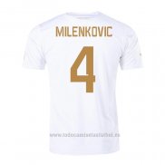 Camiseta Serbia Jugador Milenkovic 2ª 2022