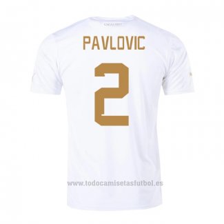 Camiseta Serbia Jugador Pavlovic 2ª 2022