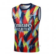 Camiseta de Entrenamiento Arsenal Sin Mangas 2025-2026 Azul Rojo Amarillo