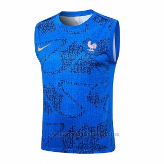 Camiseta de Entrenamiento Francia Sin Mangas 2025-2026 Azul
