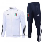 Chandal de Chaqueta del Italia Nino 2023-2024 Blanco