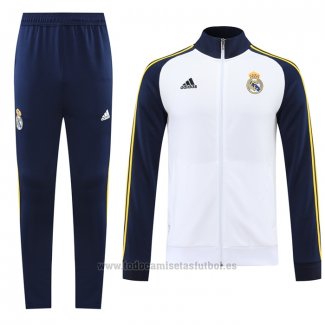 Chandal de Chaqueta del Real Madrid 2022-2023 Blanco y Azul