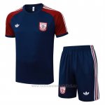 Chandal del Arsenal Manga Corta 2025-2026 Azul Rojo - Pantalon Corto