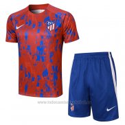 Chandal del Atletico Madrid Manga Corta 2023-2024 Rojo - Pantalon Corto