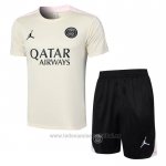 Chandal del Paris Saint-Germain Jordan Manga Corta 2024-2025 Amarillo - Pantalon Corto