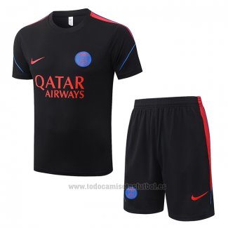 Chandal del Paris Saint-Germain Manga Corta 2026-2027 Negro - Pantalon Corto