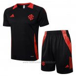 Chandal del SC Internacional Manga Corta 2024-2025 Negro - Pantalon Corto