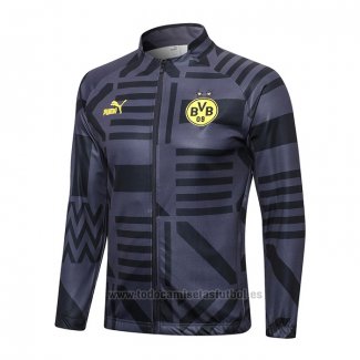 Chaqueta del Borussia Dortmund 2022-2023 Negro y Gris