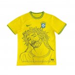 Camiseta Brasil Jesus 2025 Amarillo Tailandia