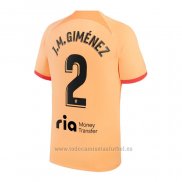 Camiseta Atletico Madrid Jugador J.M.Gimenez 3ª 2022-2023