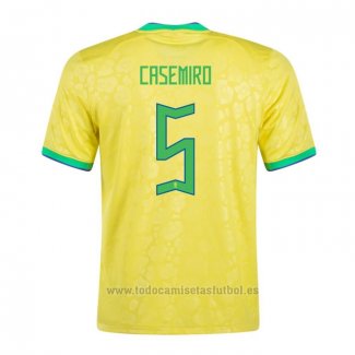 Camiseta Brasil Jugador Casemiro 1ª 2022