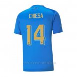 Camiseta Italia Jugador Chiesa 1ª 2022