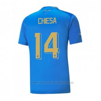 Camiseta Italia Jugador Chiesa 1ª 2022