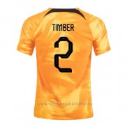 Camiseta Paises Bajos Jugador Timber 1ª 2022