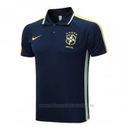 Camiseta Polo del Brasil 2022-2023 Azul Oscuro