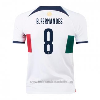 Camiseta Portugal Jugador B.Fernandes 2ª 2022