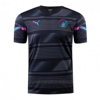 Camiseta Pre Partido del Manchester City 2022 Negro