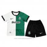 Camiseta Sporting Special Nino 2025-2026 Blanco Verde