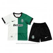 Camiseta Sporting Special Nino 2025-2026 Blanco Verde