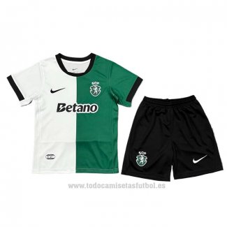 Camiseta Sporting Special Nino 2025-2026 Blanco Verde