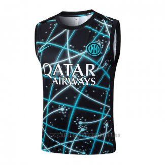 Camiseta de Entrenamiento Inter Milan Sin Mangas 2025-2026 Negro Azul