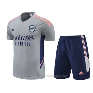 Chandal del Arsenal Manga Corta 2022-2023 Gris - Pantalon Corto