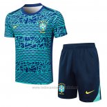 Chandal del Brasil Manga Corta 2024-2025 Verde - Pantalon Corto